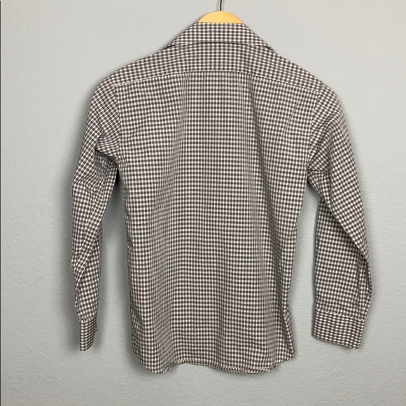 Michael Kors Gray Plaid Button Down Dress Shirt - Picture 7 of 8